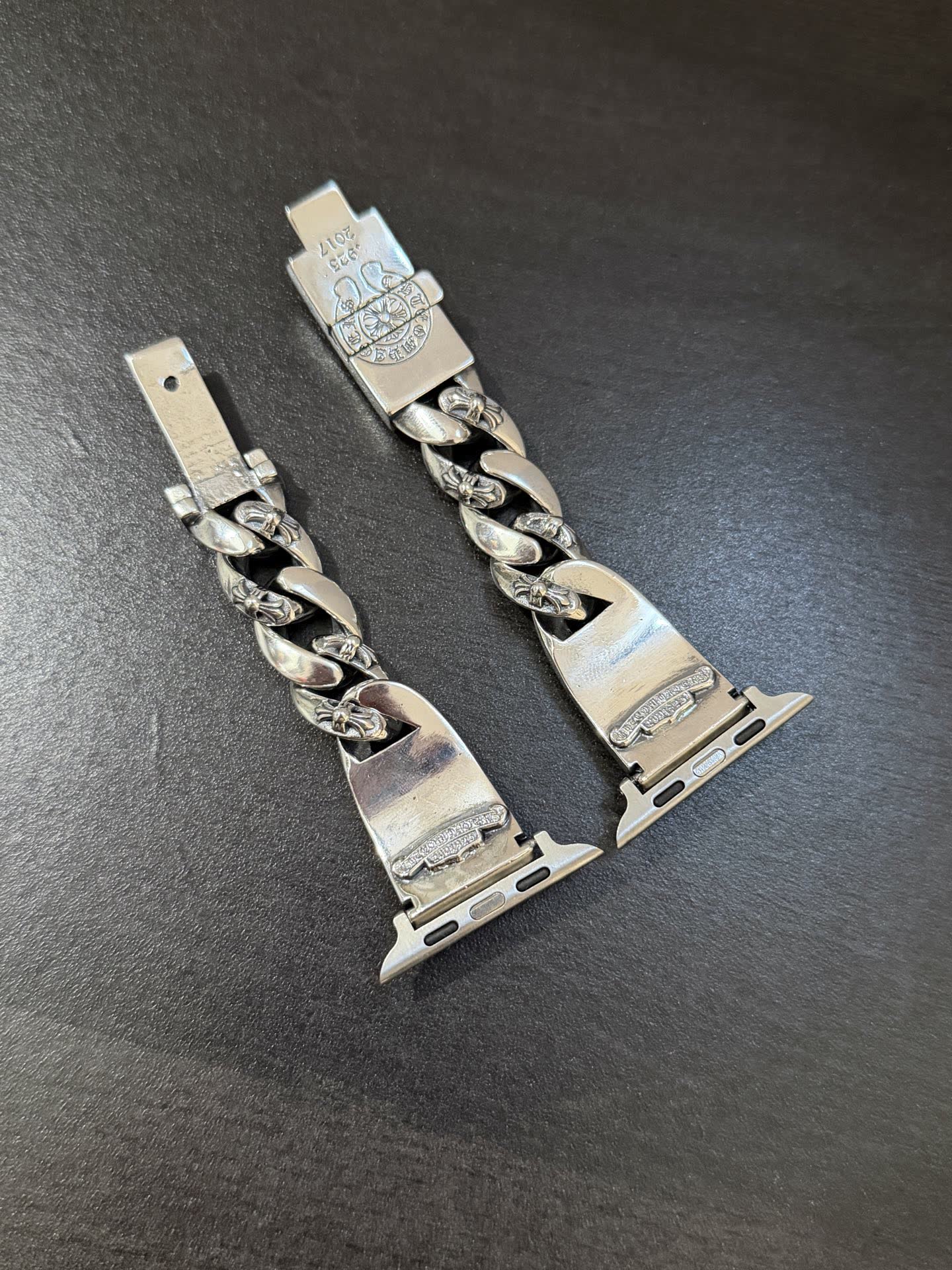 Chrome Hearts Silver Cross Link Bracelet